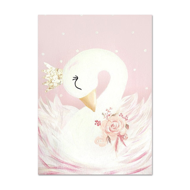 Baby Girl Nursery Wall Art Painting