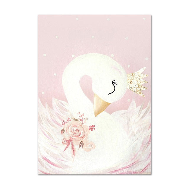 Baby Girl Nursery Wall Art Painting