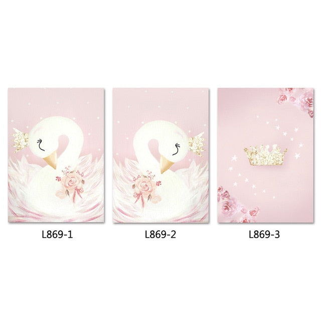 Baby Girl Nursery Wall Art Painting