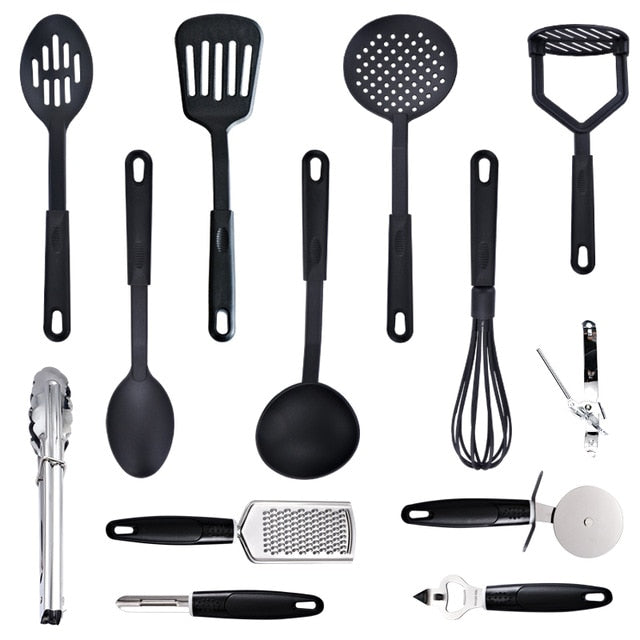 7 to 13 Pieces Heat Resistant Nylon Cookware Set
