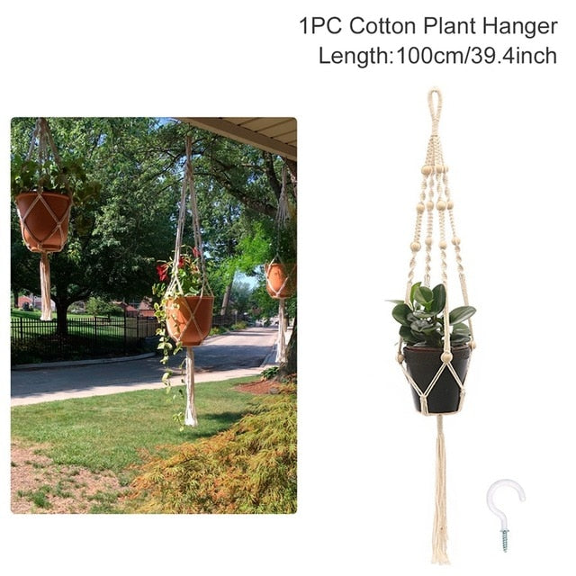 Macrame Plant Hanger Flower Pot