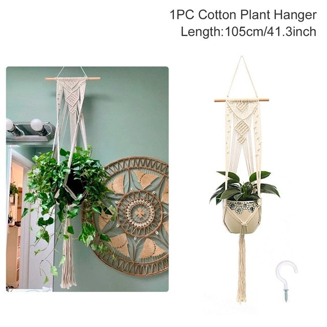 Macrame Plant Hanger Flower Pot