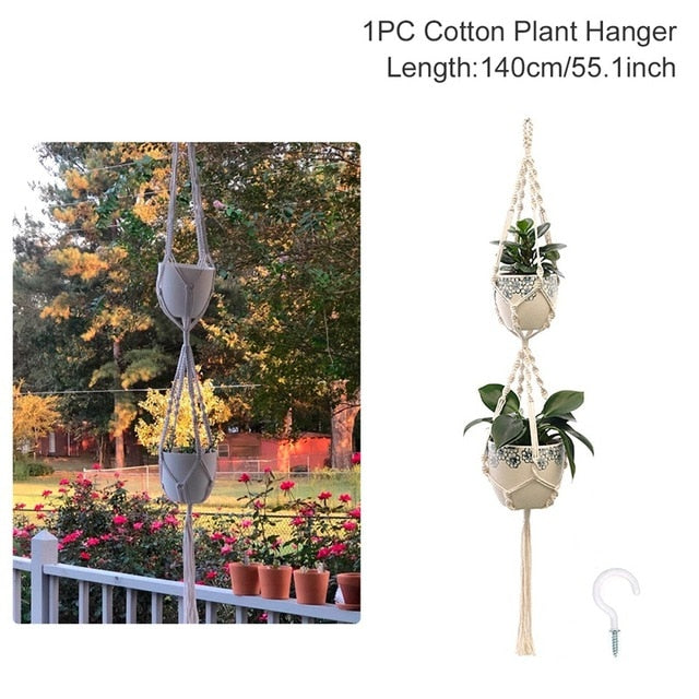 Macrame Plant Hanger Flower Pot
