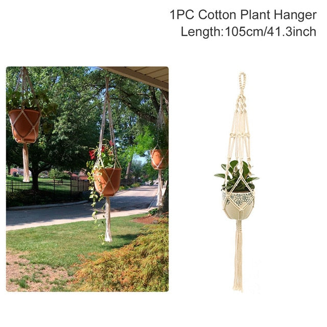 Macrame Plant Hanger Flower Pot