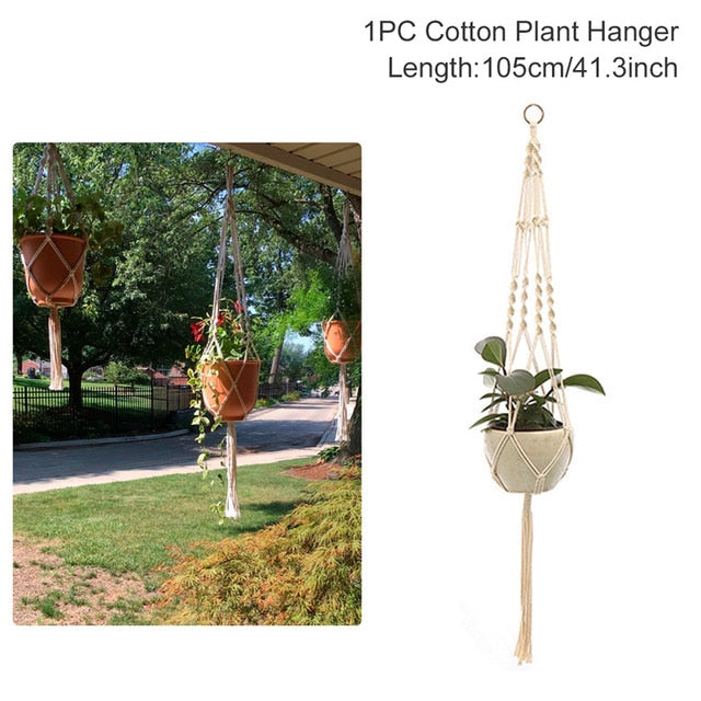 Macrame Plant Hanger Flower Pot