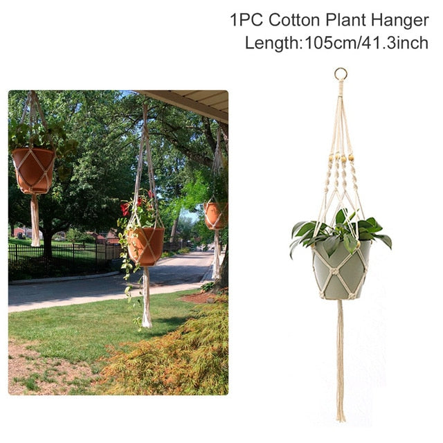 Macrame Plant Hanger Flower Pot