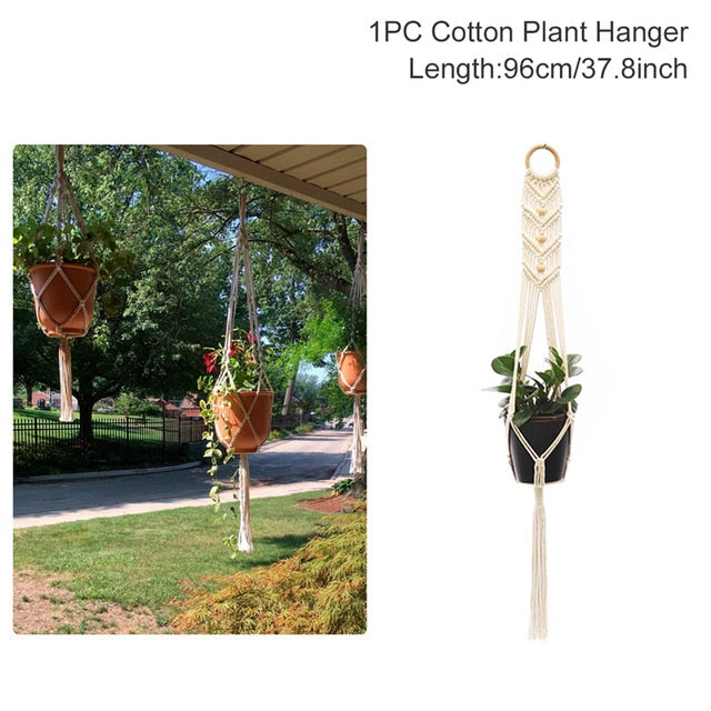 Macrame Plant Hanger Flower Pot
