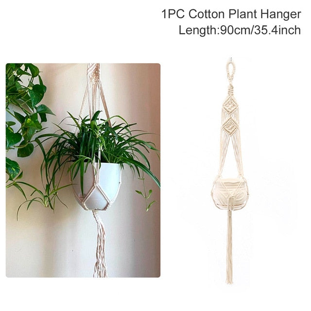 Macrame Plant Hanger Flower Pot