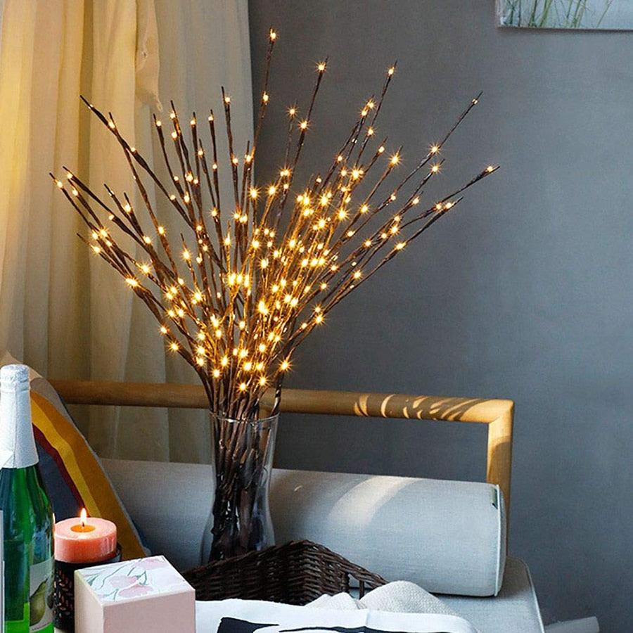 LED Willow Branch Lamp Battery