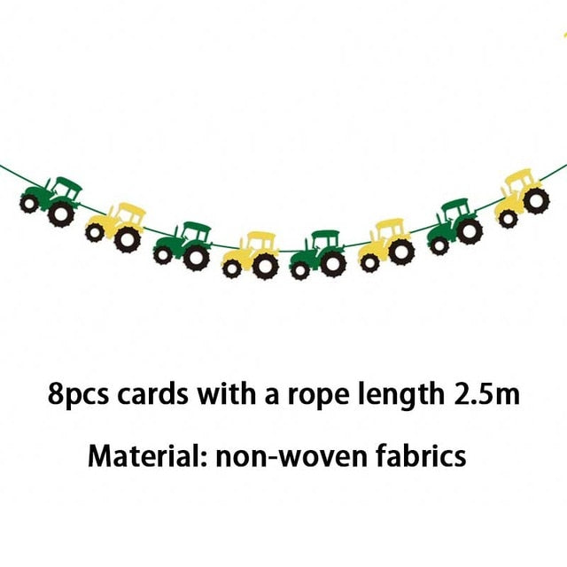 Vehicle Party Decorations Tableware Set