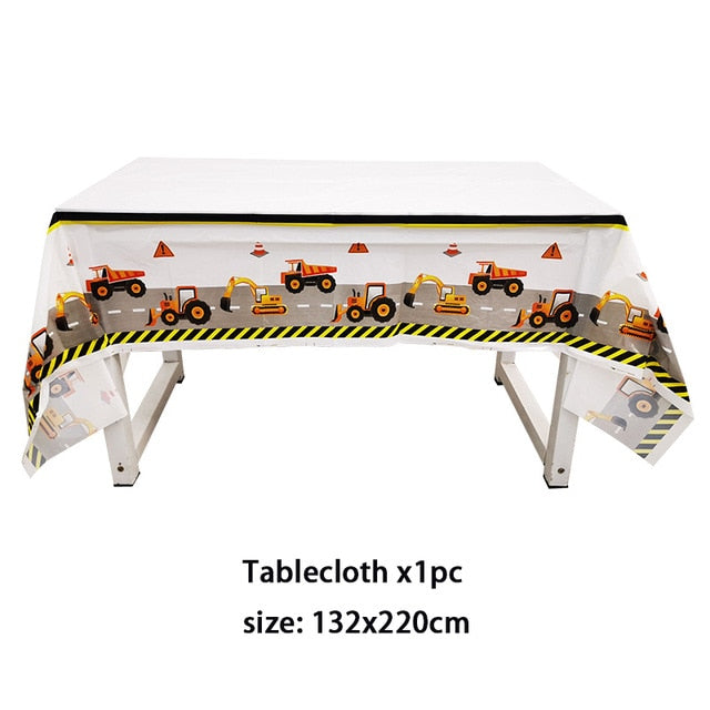 Vehicle Party Decorations Tableware Set