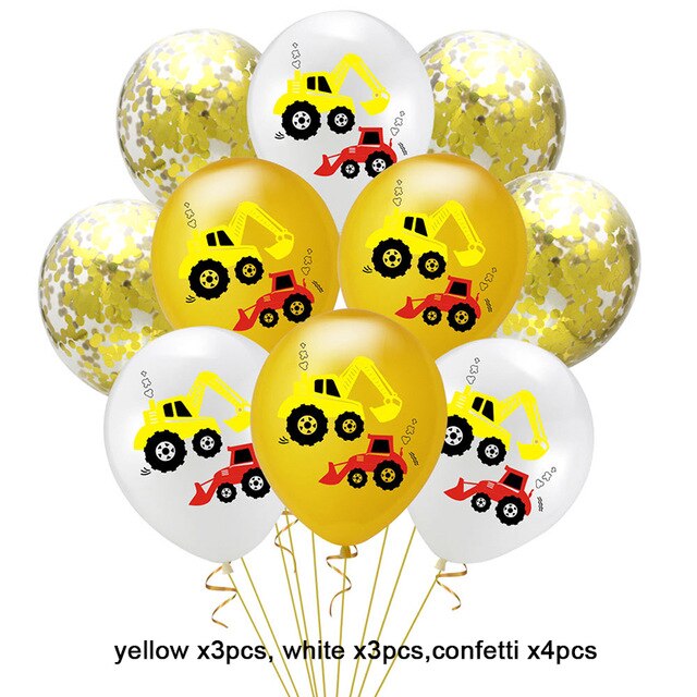 Vehicle Party Decorations Tableware Set