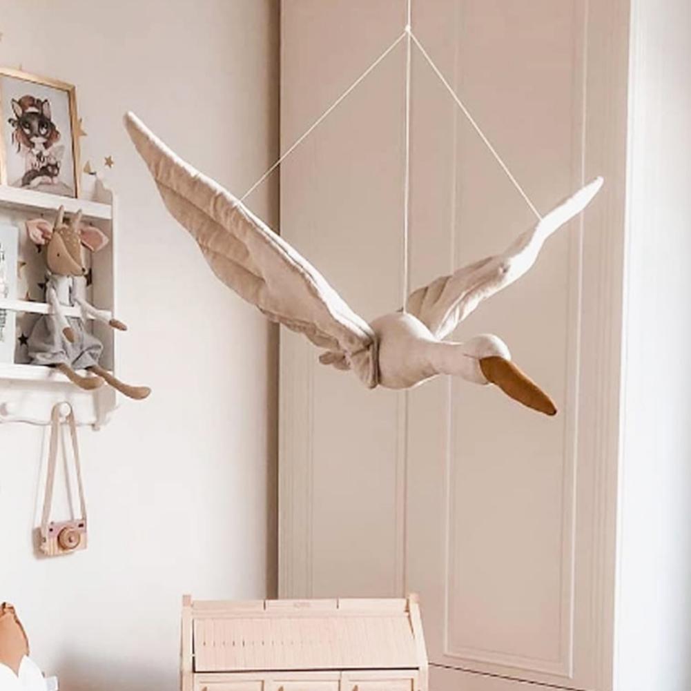 Wall Hanging Swan Plush Nursery Room