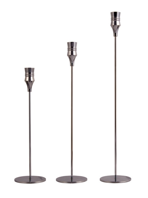 Metal Candle Holder Simple Golden Wedding Decoration