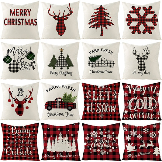 Christmas Cushion Cover Pillowcase