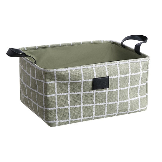 Cube Canvas Fabric Storage Basket