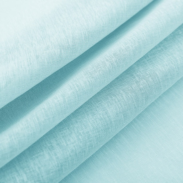 Sheer Short Curtains for Kitchen Half Window