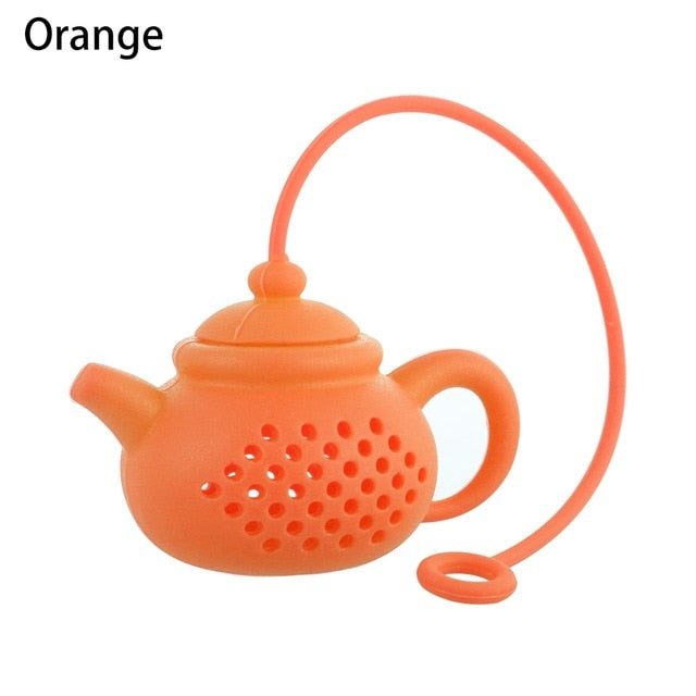 Teapot-Shape Infuser Strainer Silicone Tea Bag