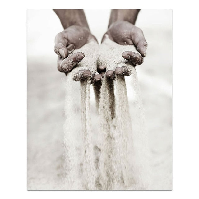 Romantic Hand In Hand Canvas Painting