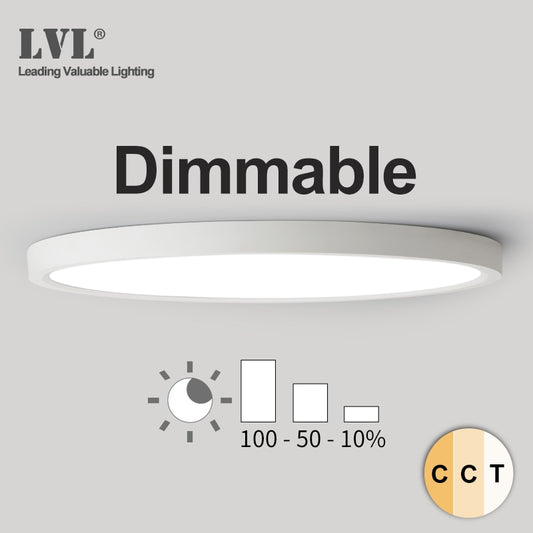 3 Color Adjustable LED Ceiling Light Dimmable