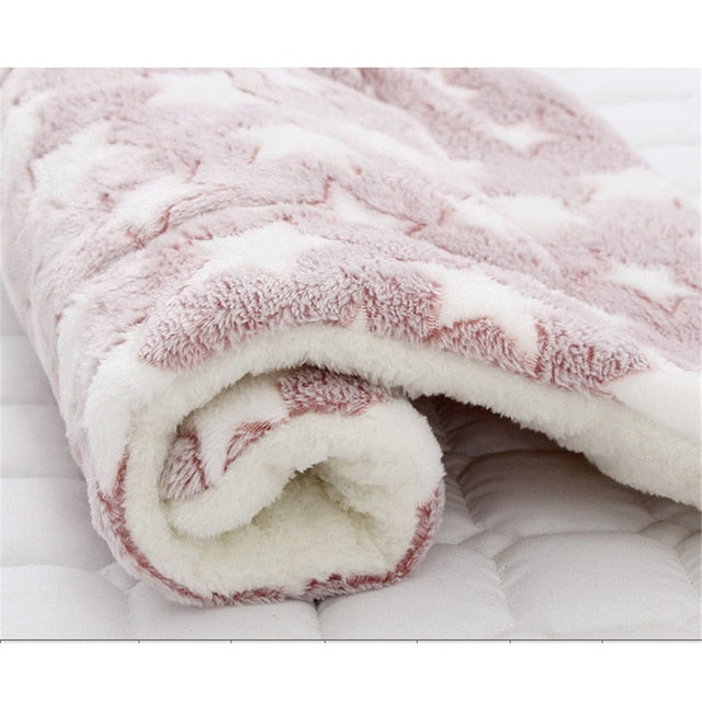 Dogs Cats Blanket Bed Mat Fleece Winter