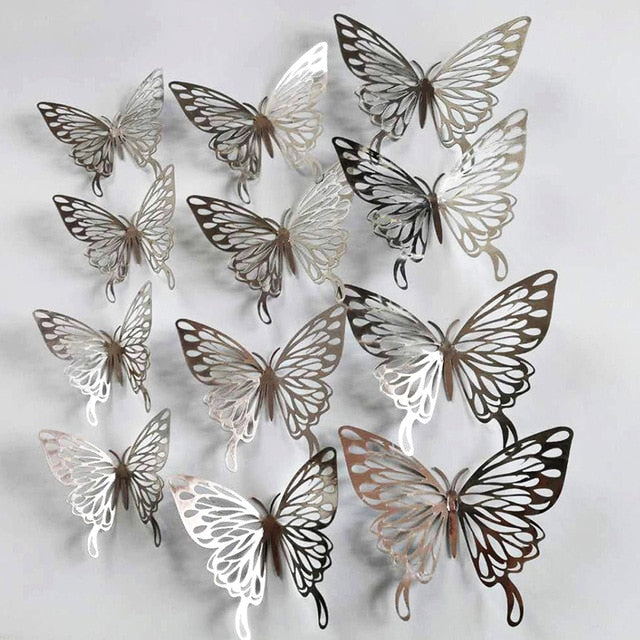 Hollow butterfly wall stickers