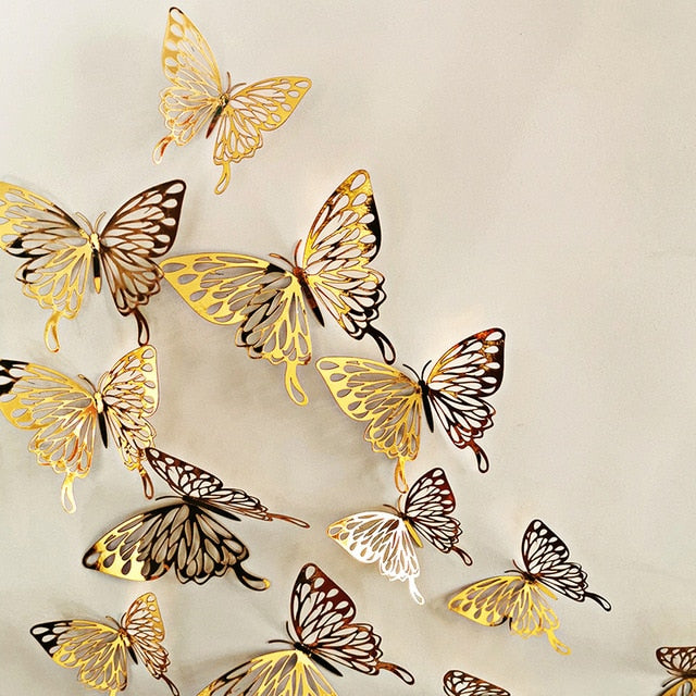 Hollow butterfly wall stickers