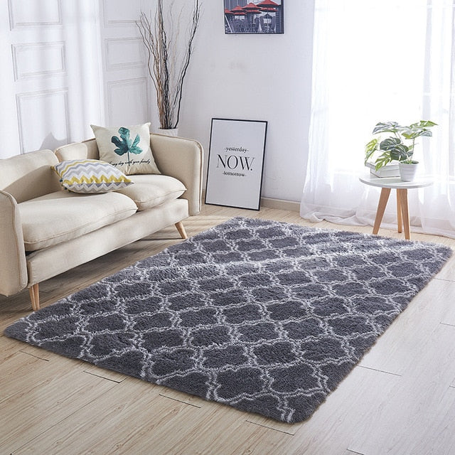 Beautiful Shaggy Alfombra Tie-dye Carpet