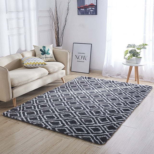 Beautiful Shaggy Alfombra Tie-dye Carpet