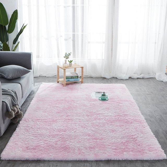 Beautiful Shaggy Alfombra Tie-dye Carpet