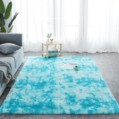 Beautiful Shaggy Alfombra Tie-dye Carpet