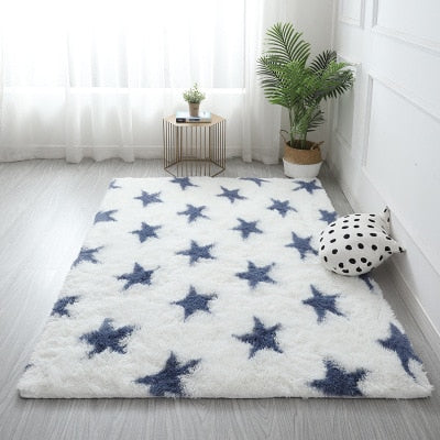 Beautiful Shaggy Alfombra Tie-dye Carpet