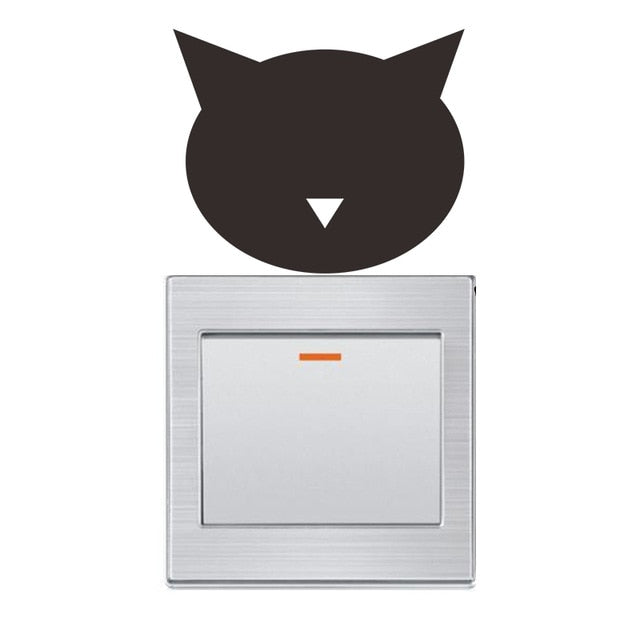 Fashion 3d cats toilet stickers