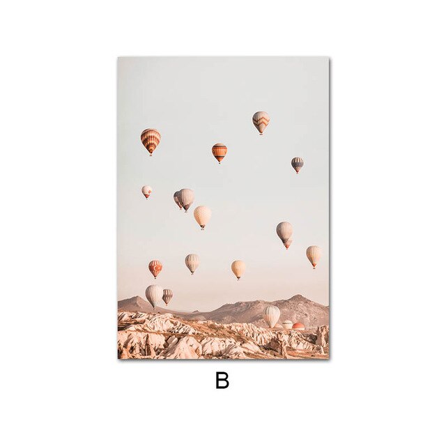 Canvas Print Protea Flower Balloon Wall Art Painting