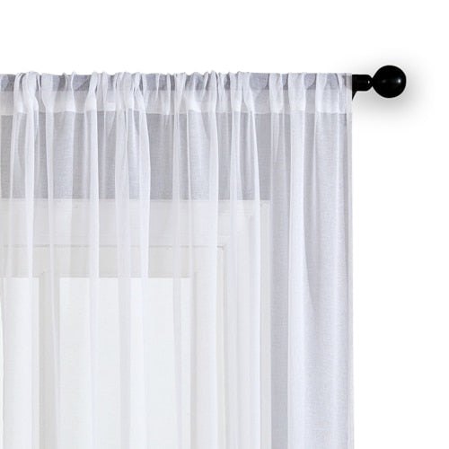 Solid Color Cheap Sheer Curtains