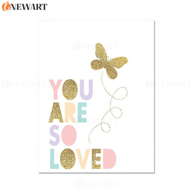 Baby Girl Cartoon Picture Kids Bedroom Decoration