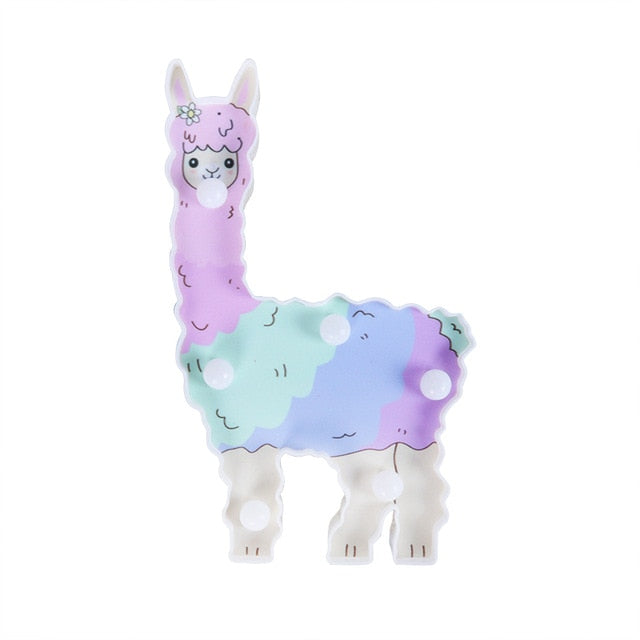 3D unicorn LED light for home decor