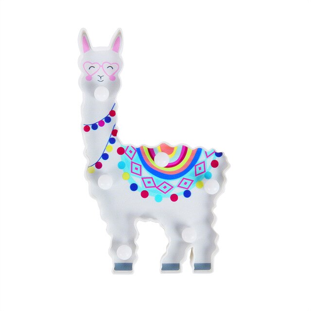 3D unicorn LED light for home decor