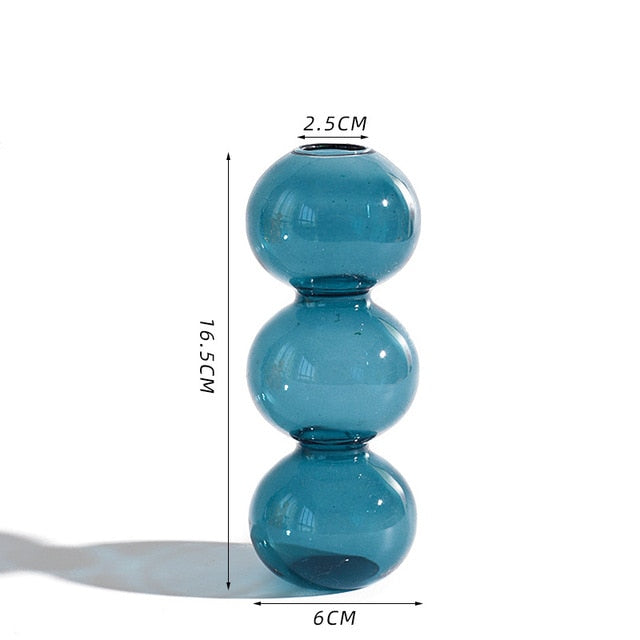 Creative Glass Bubble Vase Flower Art
