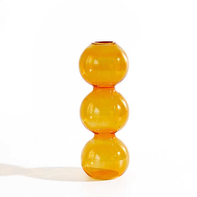 Creative Glass Bubble Vase Flower Art