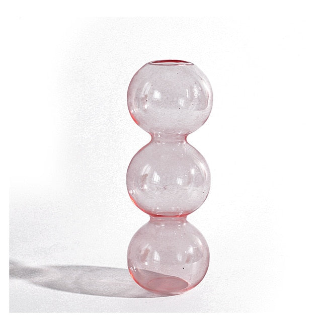 Creative Glass Bubble Vase Flower Art