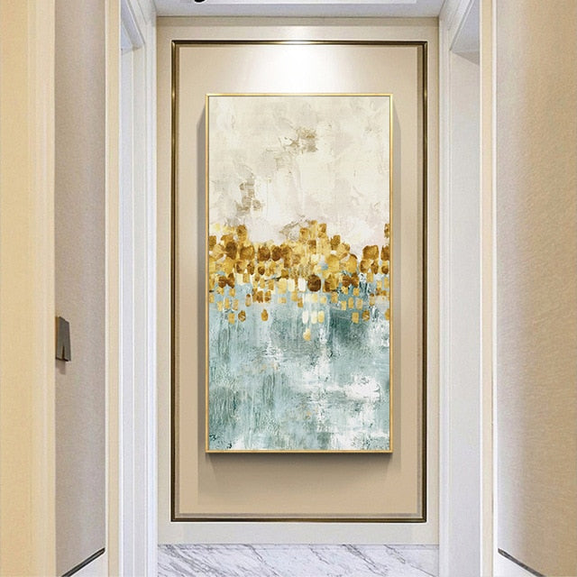 Vintage Abstract Golden Rich Tree Poster