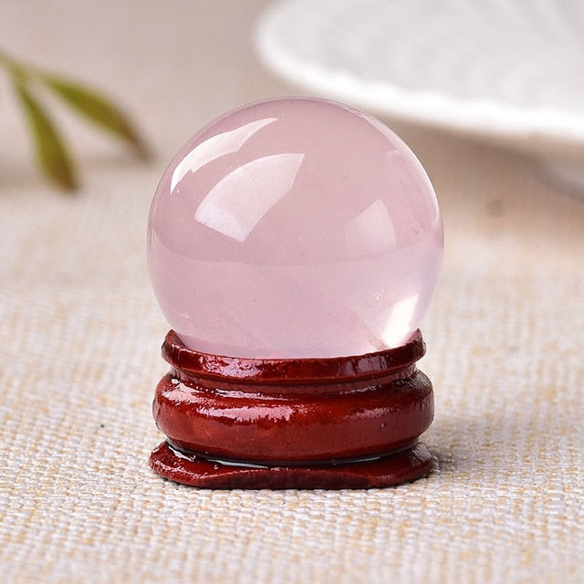 1 Piece Natural Crystal Ball Rose Quartz Tigers Eye