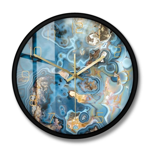 Crystals Structure Printed Wall Clock