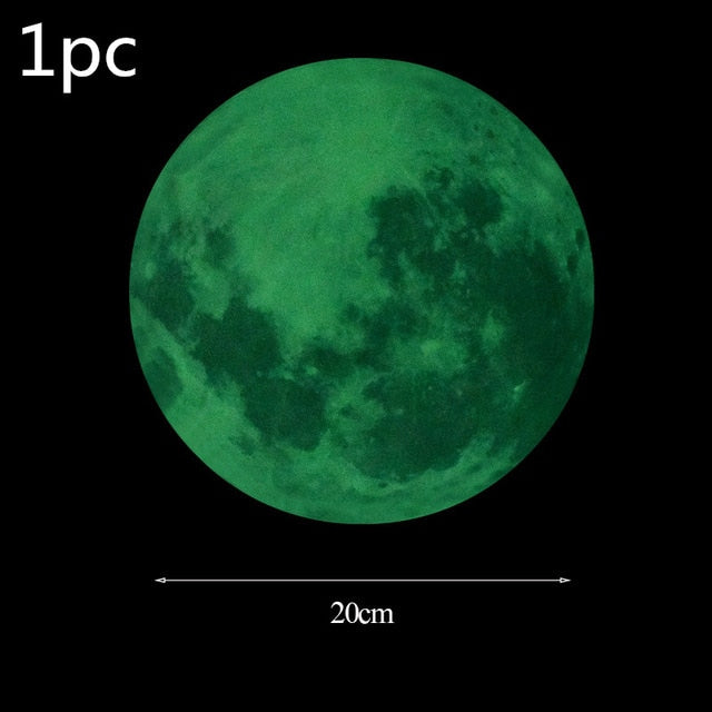 3D Bubble Luminous Stars Dots Wall Stickers