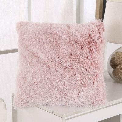 Soft Fur Plush Cushion Cover Pillowcase