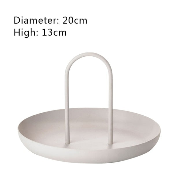 Table Meal Snack Tray Plate with Handle