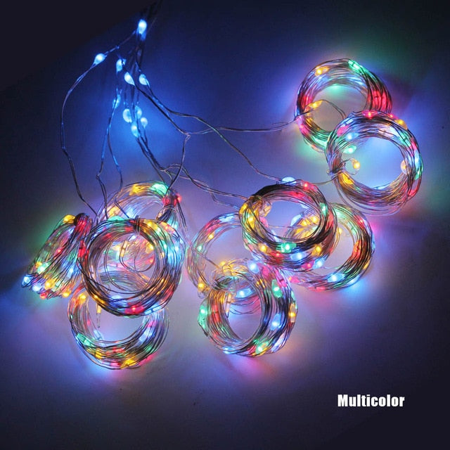 3M LED Curtain Garland on the Window String Lights