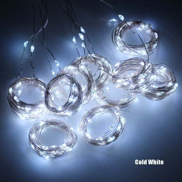 3M LED Curtain Garland on the Window String Lights