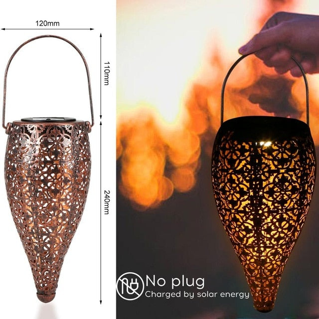 Waterproof solar garden light LED Lantern Hanging